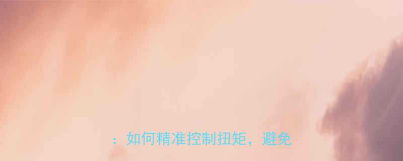 全可调扭力扳手工作原理与使用技巧如何精准控制扭矩避免工程事故