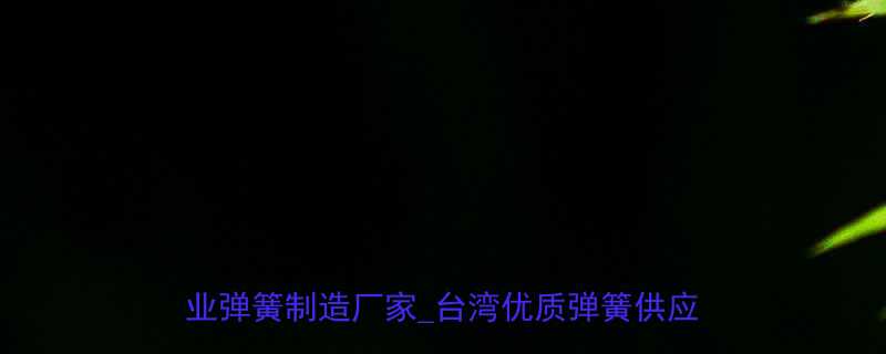 台湾弹簧生产厂家推荐｜精密弹簧定制_工业弹簧制造厂家_台湾优质弹簧供应商_认证