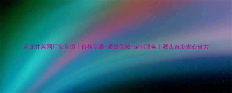 河北井盖网厂家直销价格优惠质量保障定制服务源头直发省心省力