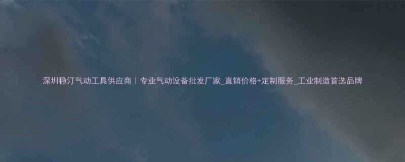 深圳稳汀气动工具供应商专业气动设备批发厂家直销价格定制服务工业制造首选品牌
