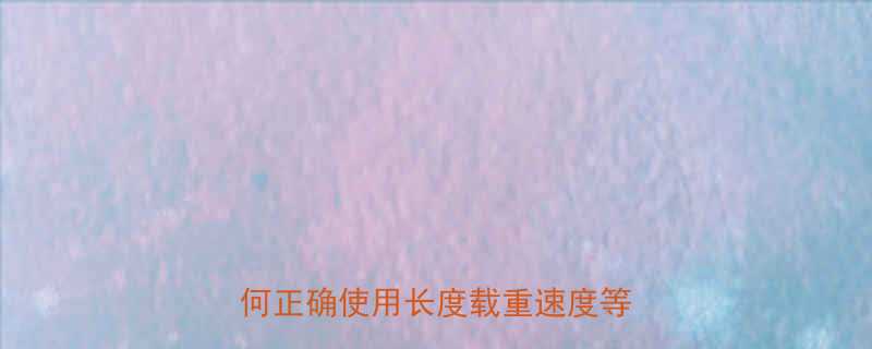 输送机参数选择与单位规范指南：如何正确使用长度载重速度等核心指标