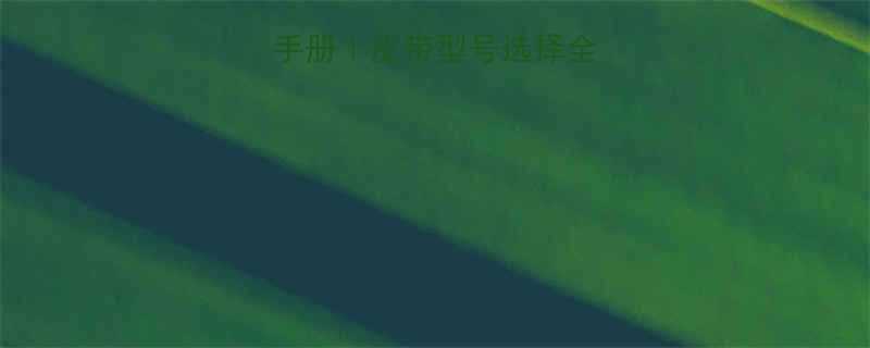 🔥最新版机械手册｜皮带型号选择全攻略（附图解）