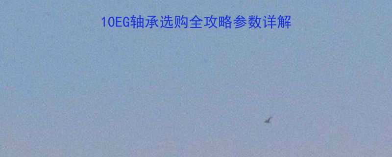 NACHINU2210EG轴承选购全攻略参数详解应用场景避坑指南