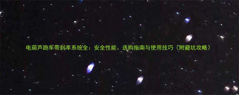 电葫芦跑车带刹车系统全安全性能选购指南与使用技巧附避坑攻略